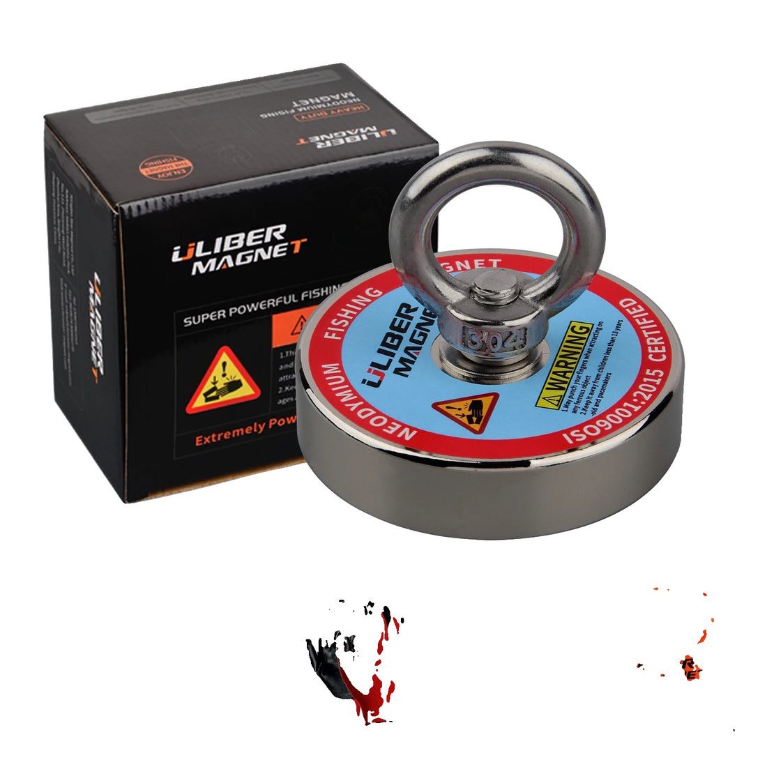 Magnetvissen, 400lbs Trekkracht, N52 Permanentmagnet