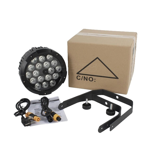 LED-Par-Beleuchtung, wasserdicht, RGBWA+UV, DMX 6/10 Kanäle