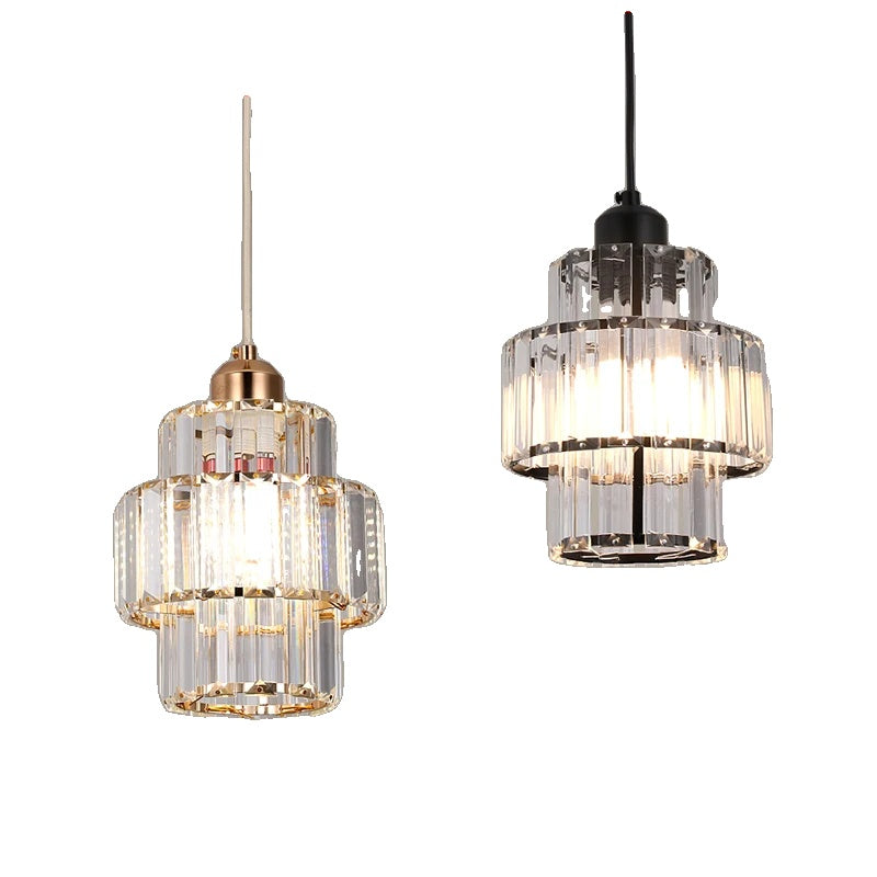 Kristallen Hängelampe, modernes Design, LED-Beleuchtung