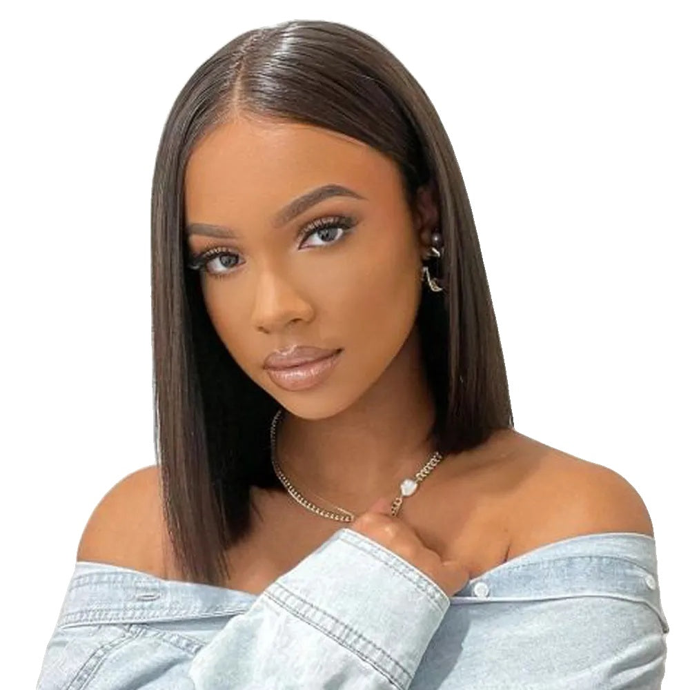 Bob Perücke, Transparentes Spitze, Echthaar