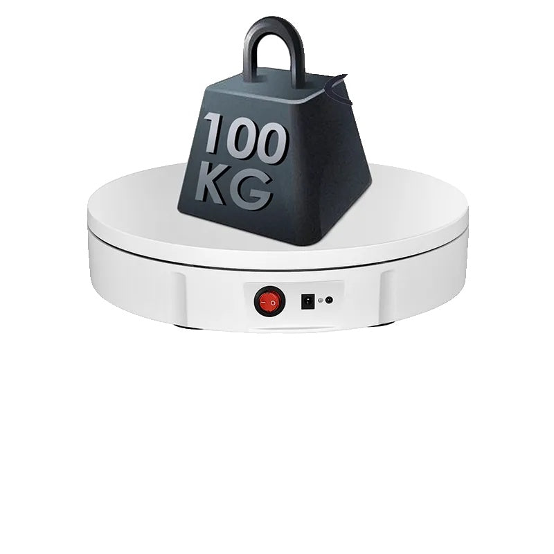 Elektrischer, tragbarer Displayständer, Tragfähigkeit von 100 kg, 360 Grad drehbar