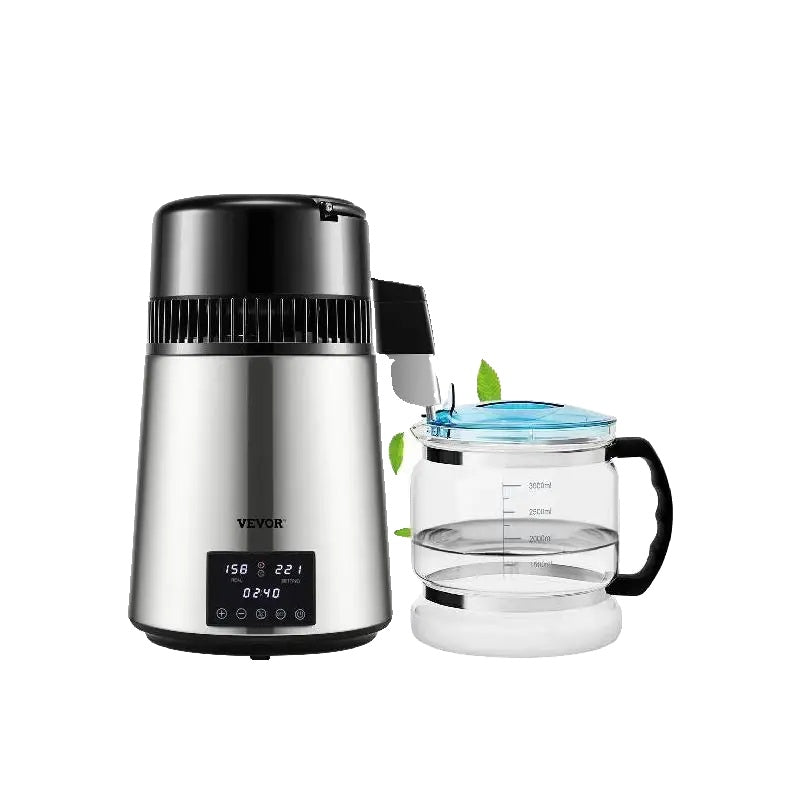 Wasserdestilliergerät, Distillationsnelheid, Dubbele Temperatuurweergave