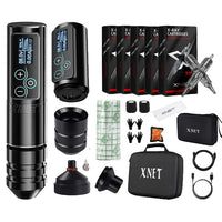 Kabelloses Tattoo-Maschinen-Set, bürstenloser Motor, 2400mAh Akku