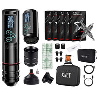 Kabelloses Tattoo-Maschinen-Set, bürstenloser Motor, 2400mAh Akku