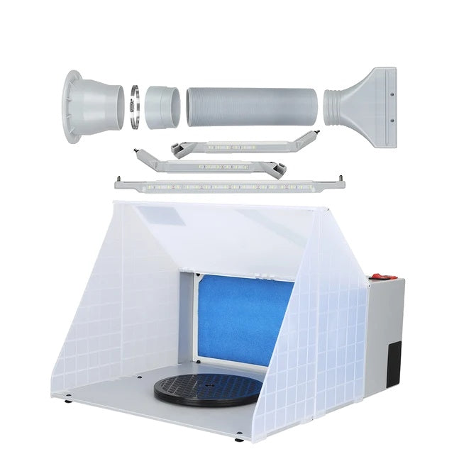 Airbrush-Spuitcabine, Draagbaar, Opvouwbaar, Filter Kit