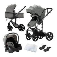 Kinderwagen, 3-in-1-Funktion, leicht und regenerierbar