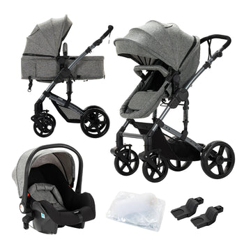 Kinderwagen, 3-in-1-Funktion, leicht und regenerierbar