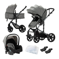 Kinderwagen, 3-in-1-Funktion, leicht und regenerierbar