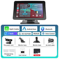 Auto Spiegel Video Opname, Drahtloses Carplay, Android Auto