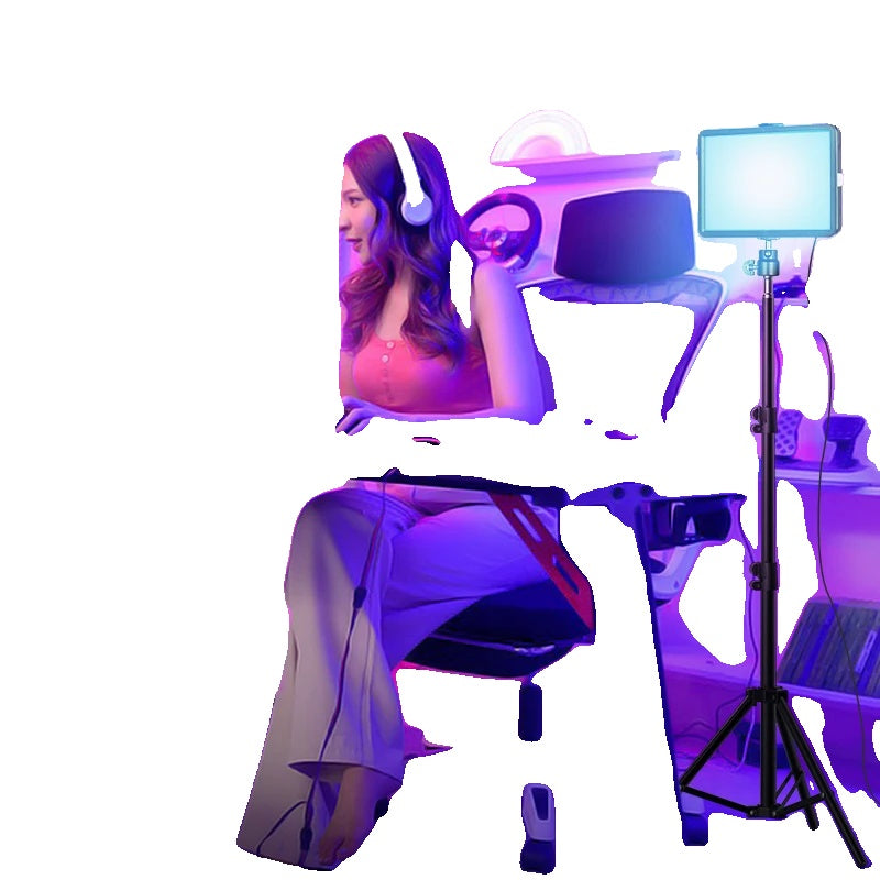 LED-Videolicht-Set, dimmbare kontinuierliche Beleuchtung, verstellbarer Standfuß