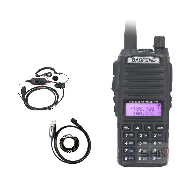 Baofeng UV-82 Walkie Talkie, 8W Leistung, Dual-PTT-Funktion