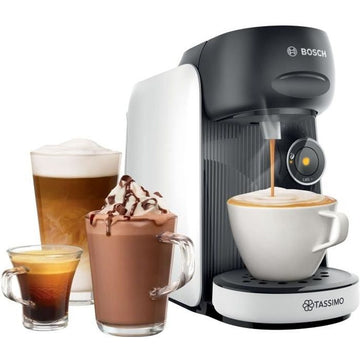 Multi-BOISH MULTI-BOISCH KOFFERMASCHINE – TAS16B4 – TASSIMO T16 Finesse – 40 Getränke – Wasserreservoir 0,7 l – weiß