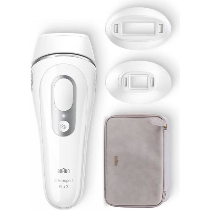 Braun Silk Expert Pro 3 PL3230 – IPL für Frauen, Thuis Pulsed Light Epilator, Weiß/Silber
