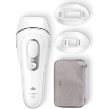 Braun Silk Expert Pro 3 PL3230 – IPL für Frauen, Thuis Pulsed Light Epilator, Weiß/Silber