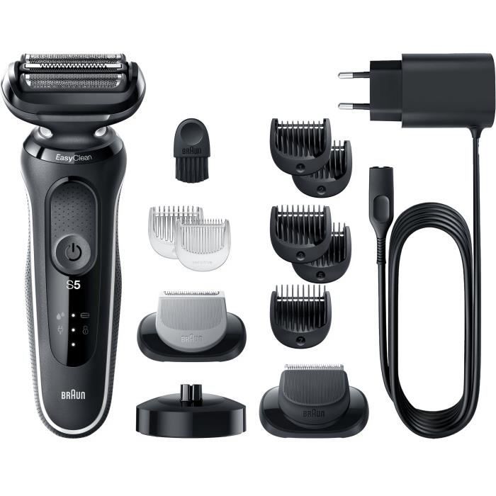 Elektrisches Scheuergerät Braun Series 5 51 -W4650CS - 2 Easyclick-Zubehörteile, aufladbar, wit