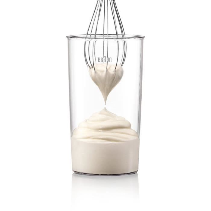 BRAUN Omelettmixer mit Hakmolen - MQ3025WH - Weiß und Blauw