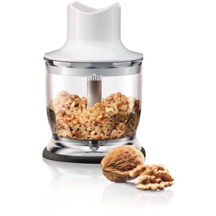 BRAUN Omelettmixer mit Hakmolen - MQ3025WH - Weiß und Blauw