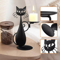 Black Cat Candle Holder | A unique decorative piece for your home! 1