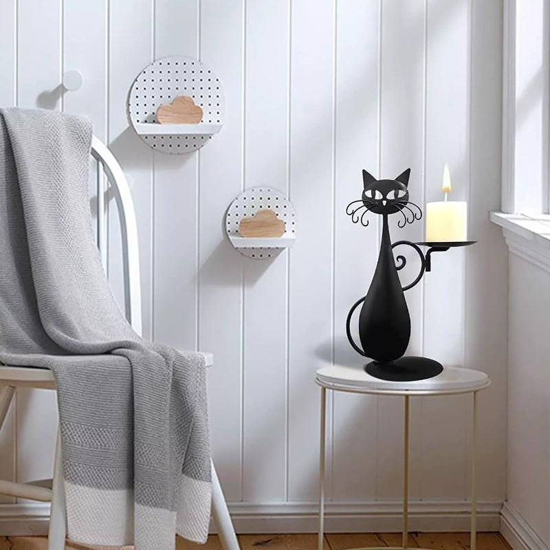 Black Cat Candle Holder | A unique decorative piece for your home! 6
