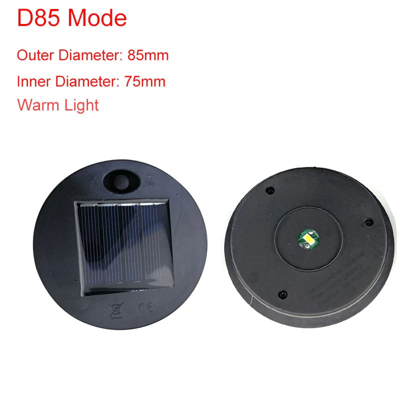 GlowJar Solar Deckellichter | Solarbetrieben | Warmweiße LED Lichterkette | Für Garten & Balkon 9