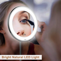 GlowMirror LED Magnifying Mirror | 10x Magnification | Flexible Neck Design 2