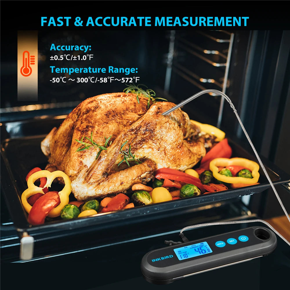 Digitales Fleischthermometer, 2 Sek. schnelle Anzeige, Bluetooth