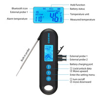 Digitales Fleischthermometer, 2 Sek. schnelle Anzeige, Bluetooth