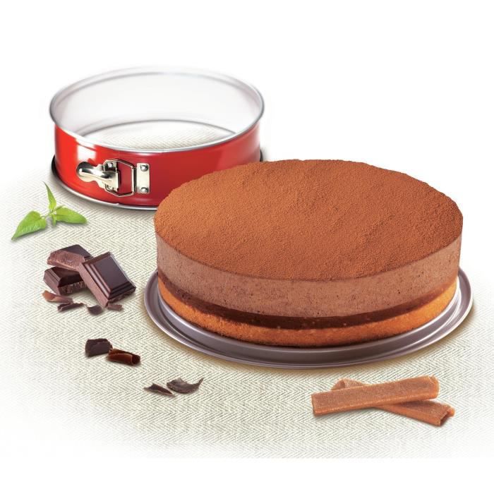 TEFAL Delibake Scharniervorm – Ø 17 cm – Rot und Grau