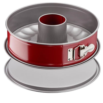 TEFAL Delibake-Savarinvorm – Ø 19 cm – Rot und Grau – Mit Scharnier