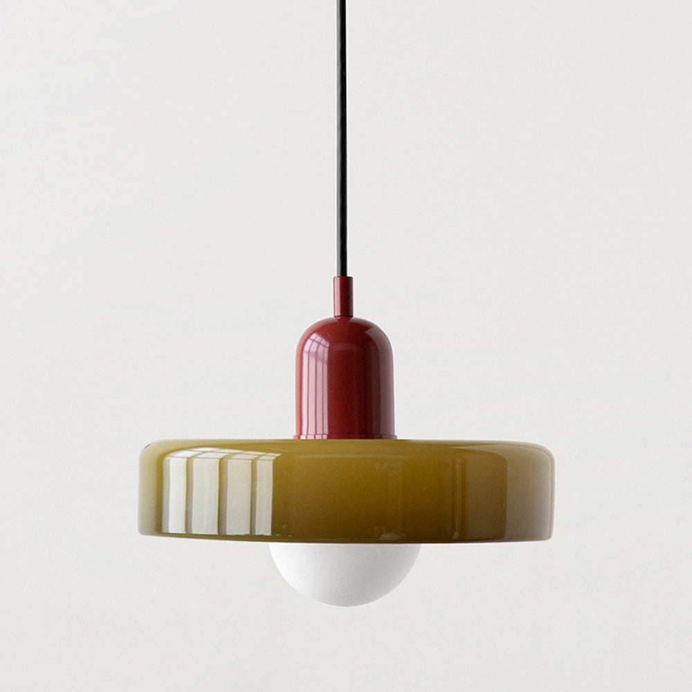 KristallLicht™ metal-glass pendant light 0