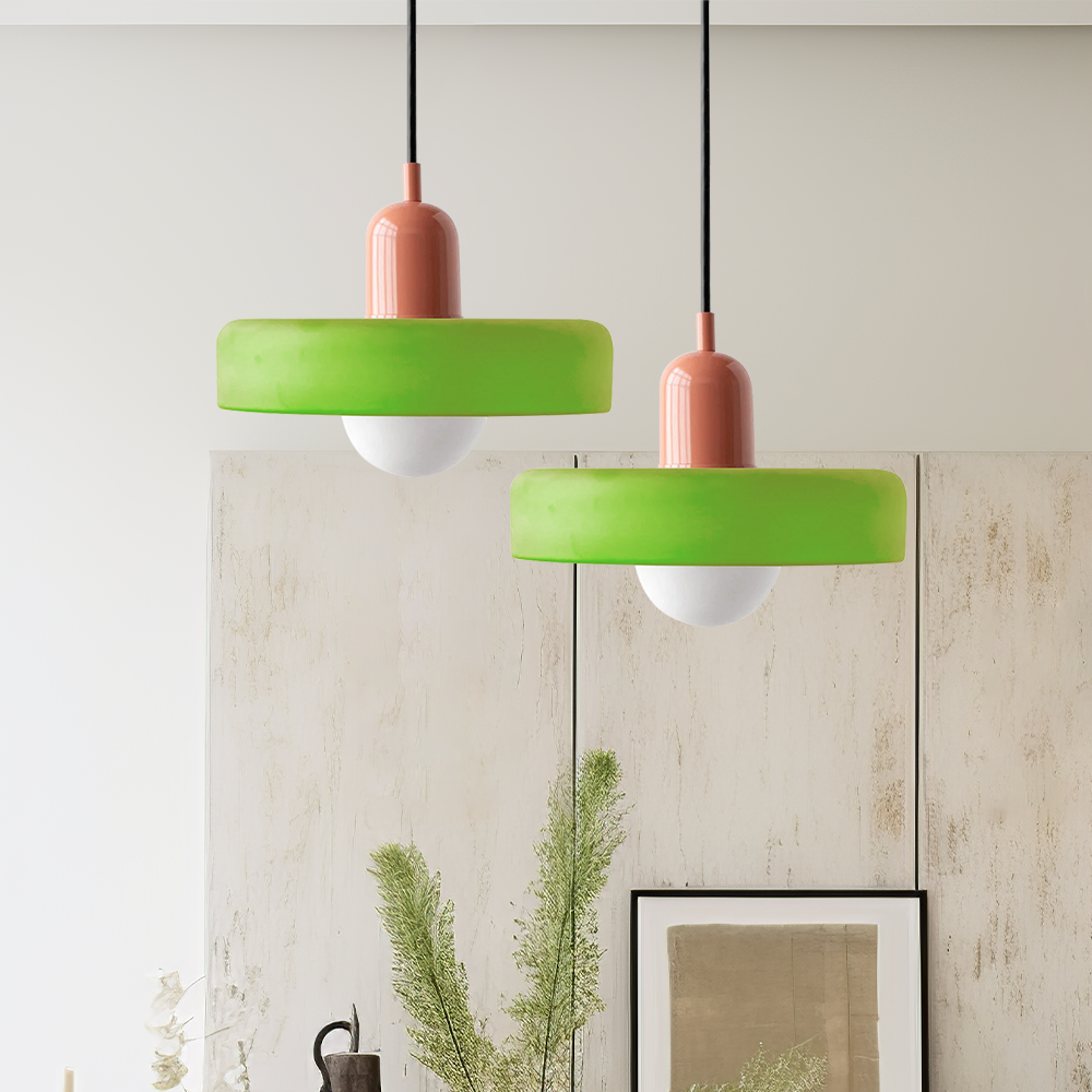 KristallLicht™ metal-glass pendant light 17