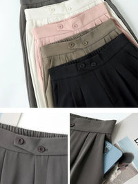 Krystalle™ Maßgeschneiderte Plissee-Hose im entspannten Stil