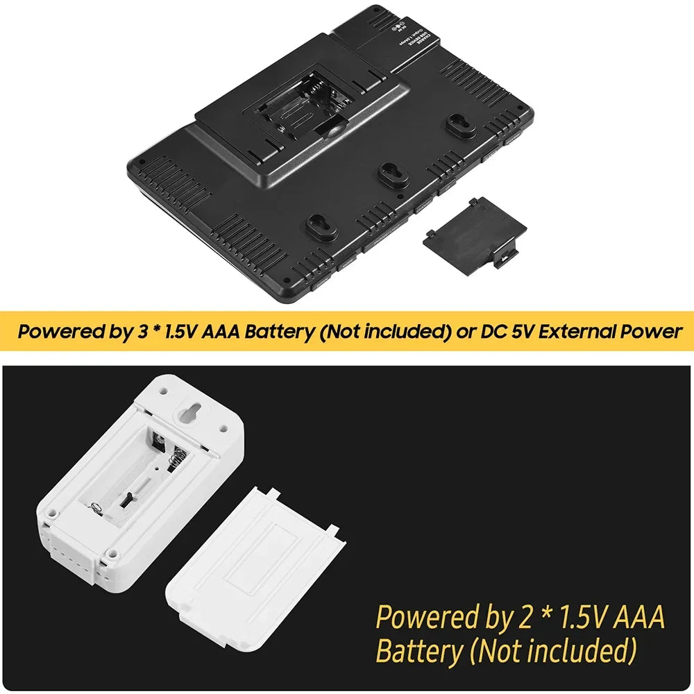 Slimme Weerstation, Groot LCD-Bildschirm, Binnen-/Buitenthermometer