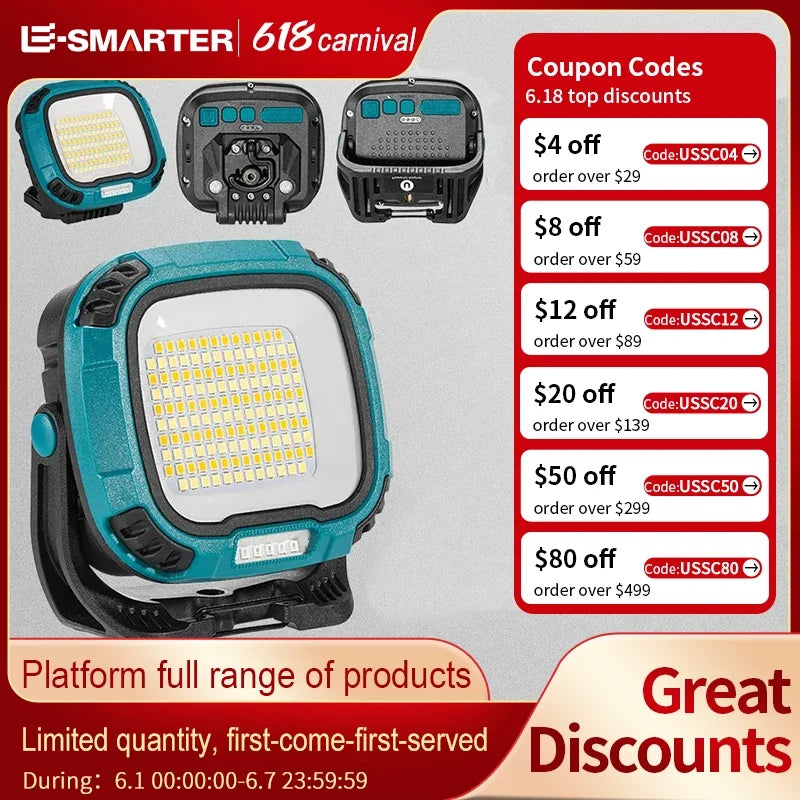 LightMax ProBeam | LED Lampe | 136 LEDs | Magnetisch & Drehbar | Powerbank Funktion | 4 Leuchtmodi 3