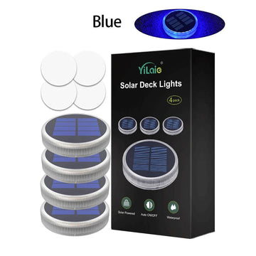 LumaPath Solarleuchten Set | IP68 Wasserdicht | Kabellos & Selbstklebend | 360° Licht 0