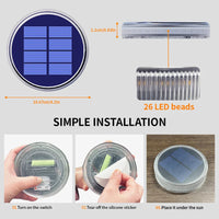 LumaPath Solarleuchten Set | IP68 Wasserdicht | Kabellos & Selbstklebend | 360° Licht 3