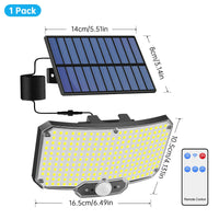 LumaTech Solar-Wandleuchte | 234 LEDs | Bewegungsmelder | Fernbedienung | IP65 Wetterfest 4