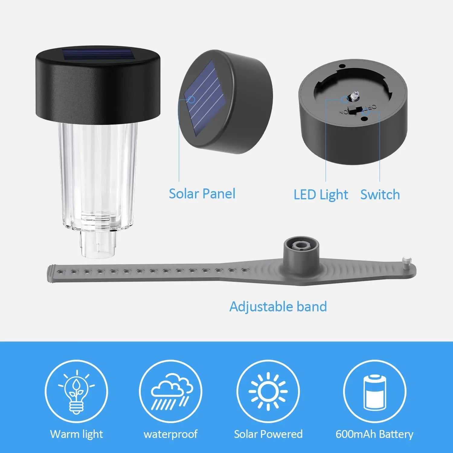 LumiBreeze Poollicht | Solar LED | Warmweißes Licht | Für Garten & Poolumrandung 5