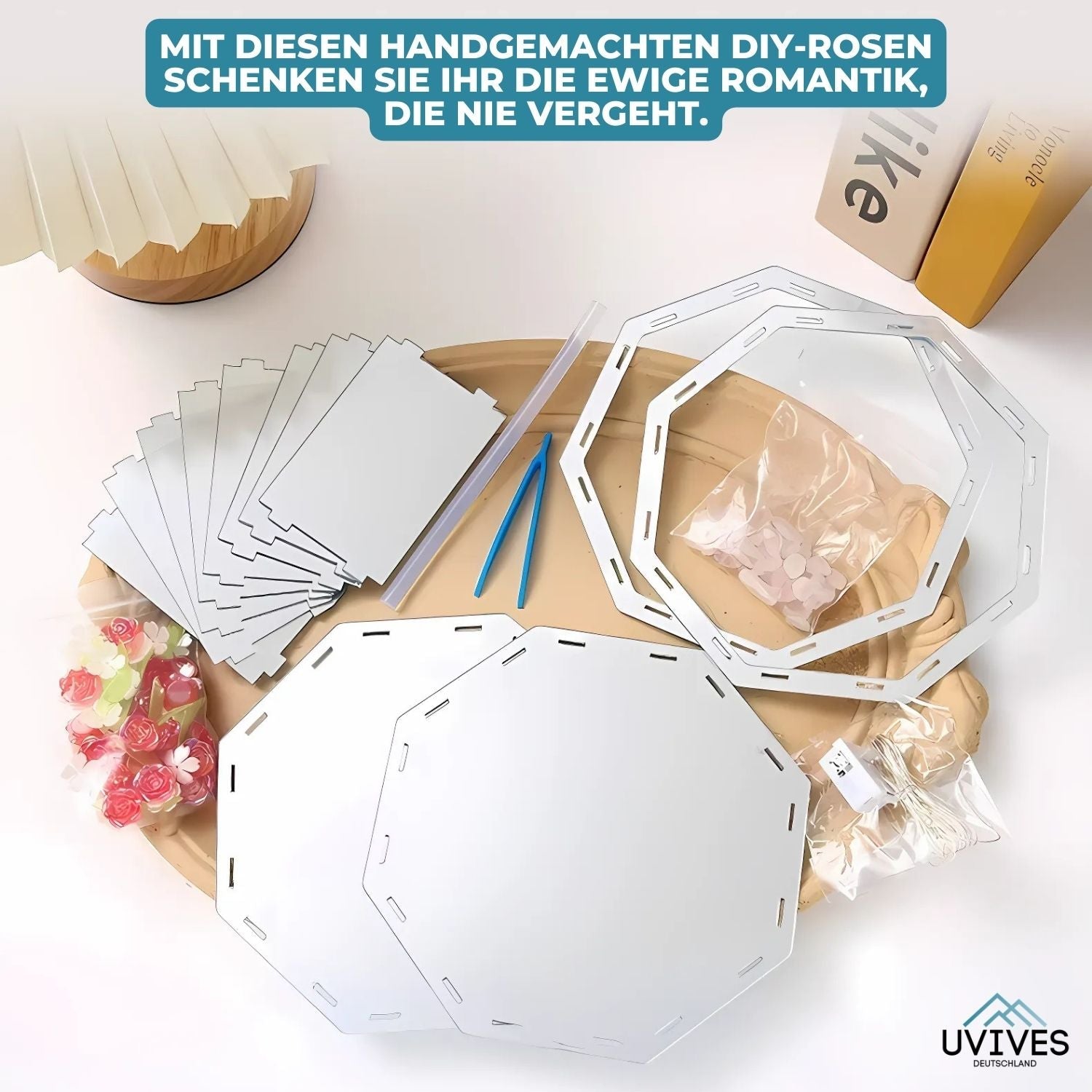 LumiFlora™ -  Handgefertigte Blume Würfellampe 4