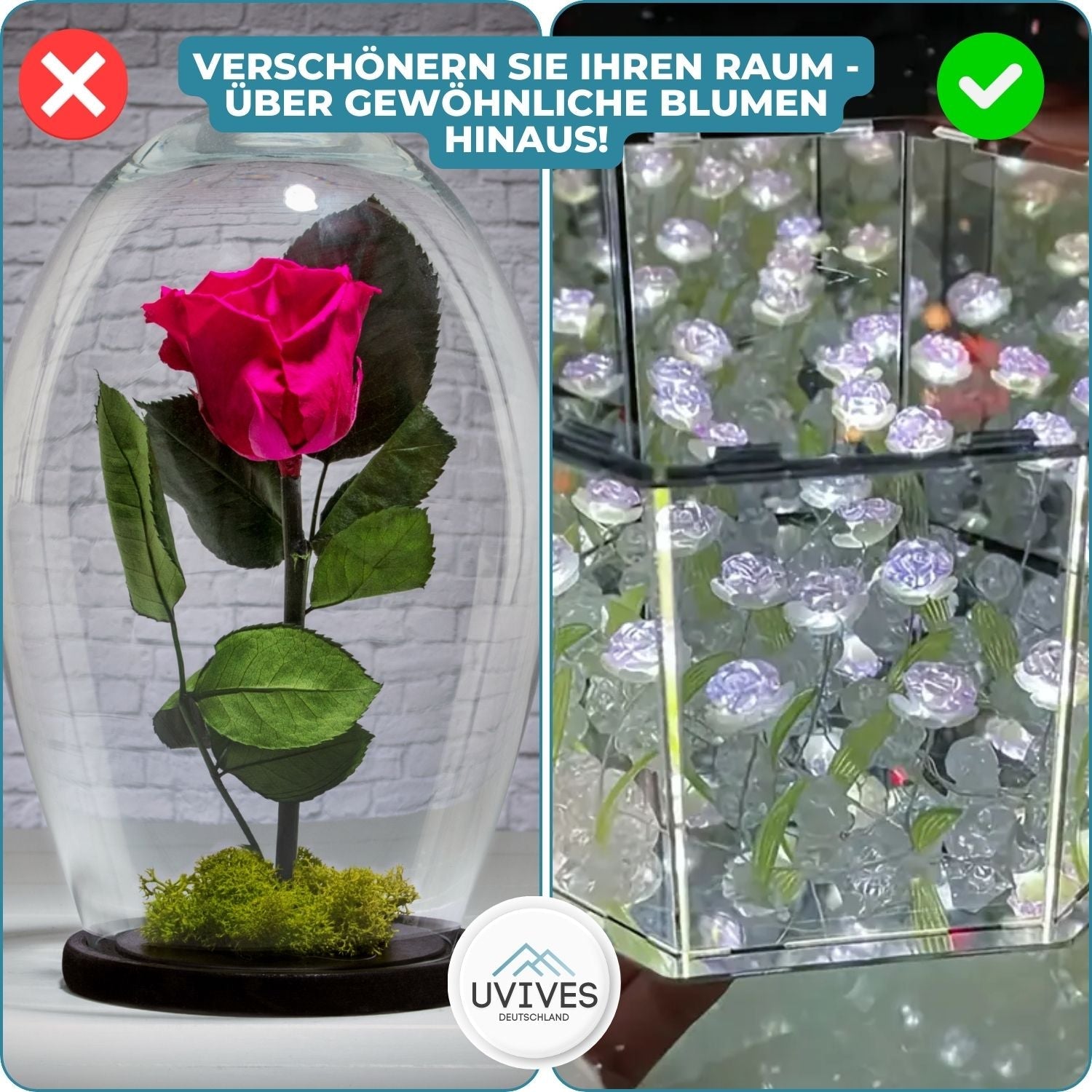LumiFlora™ -  Handgefertigte Blume Würfellampe 5
