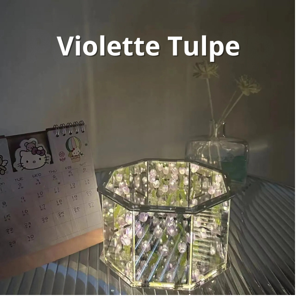 LumiFlora™ -  Handgefertigte Blume Würfellampe 8