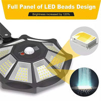 Lumiaro OctaBeam | 360° Solarlampe | 168 LEDs & Bewegungssensor | Mit Fernbedienung 2