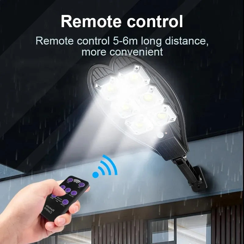 Luxora Solarleuchte | COB-LEDs | 3 Beleuchtungsmodi | Wetterfest | Fernbedienung 5