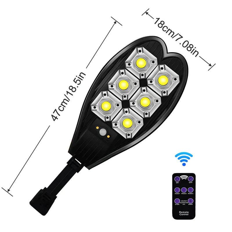 Luxora Solarleuchte | COB-LEDs | 3 Beleuchtungsmodi | Wetterfest | Fernbedienung 6