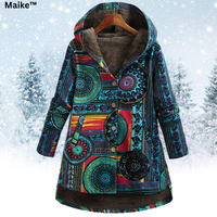 Maike™ Florale Kuschelige Wärme Jacke