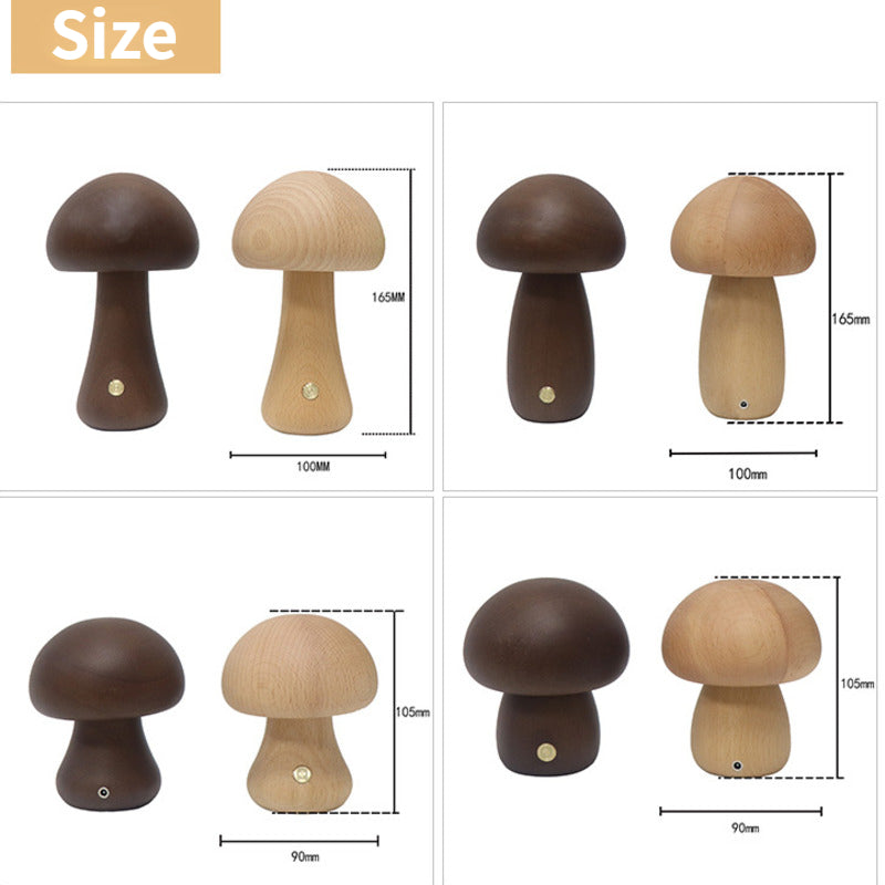 MushLights™ | Dimmable wooden mushroom lamp 5