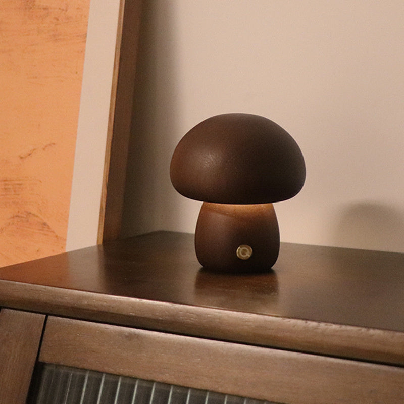 MushLights™ | Dimmable wooden mushroom lamp 6