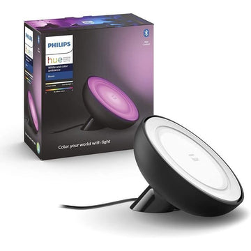 Philips Hue White & Color Ambiance, Bloom, Schwarz, Bluetooth-kompatibel, funktioniert mit Alexa, Google und Homekit