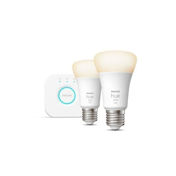 Philips Hue Weiß – Verbundenes LED-Lampen-Starter-Set – 9,5 W – E27 – Packung mit 2