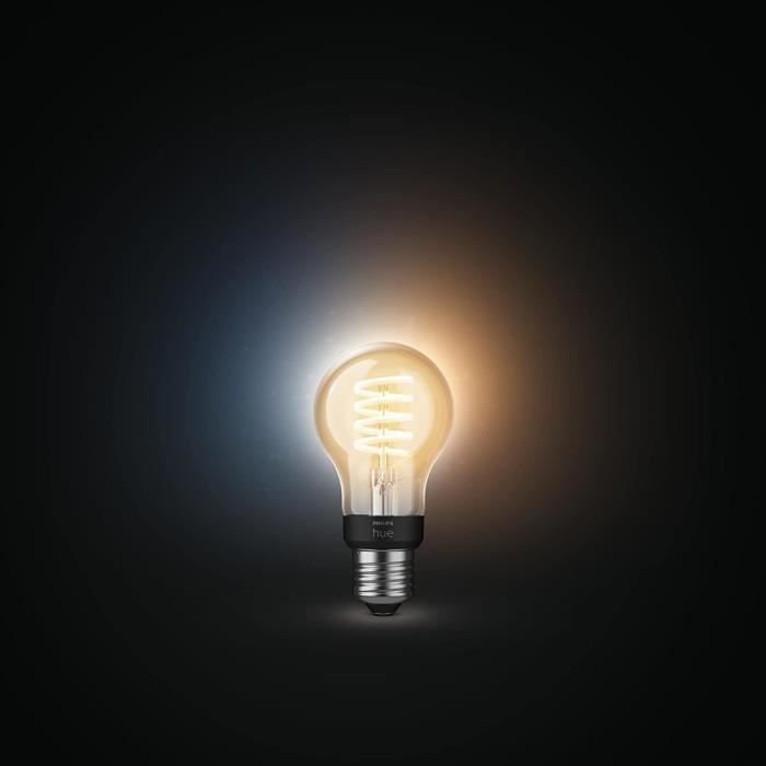 Philips Hue White Ambiance, LED-Verbindung, LED-Filament E27, Bluetooth-kompatibel, funktioniert mit Alexa, Google und Homekit